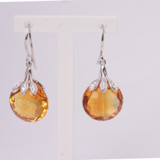 CITRINE DROP EARRINGS