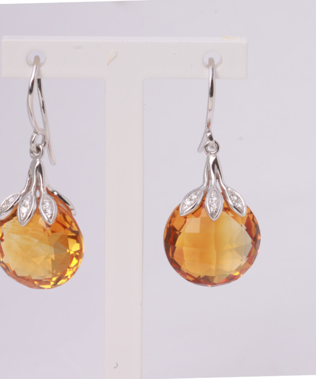 CITRINE DROP EARRINGS