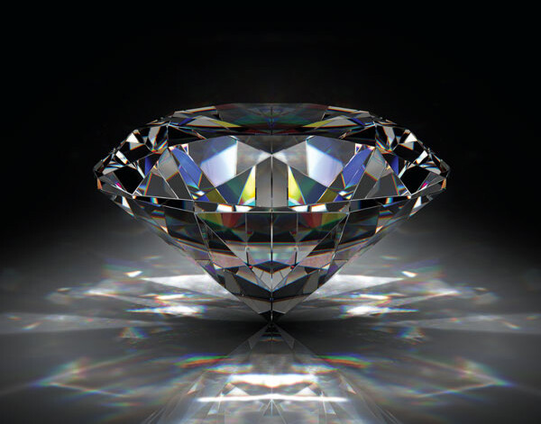 Diamond on black cropped