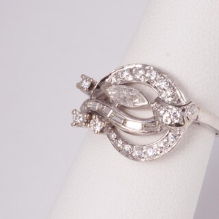 Vintage 14kw freeform ring 888 5136 large