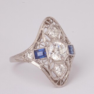 Vintage sapp dia ring 888 2056 large