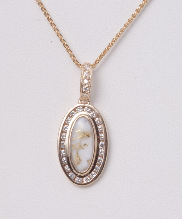 14y goldstone diamond pendant 888 5074